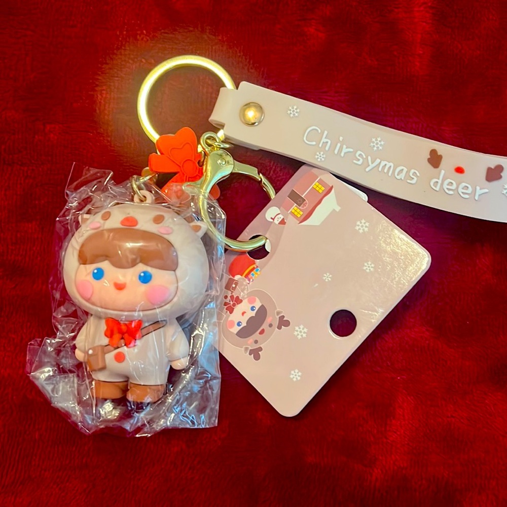 1 pc Magicial Bunny keychains (2.52”x1.97)Holiday Birthday 🥳 Gift. (Deer) NEW